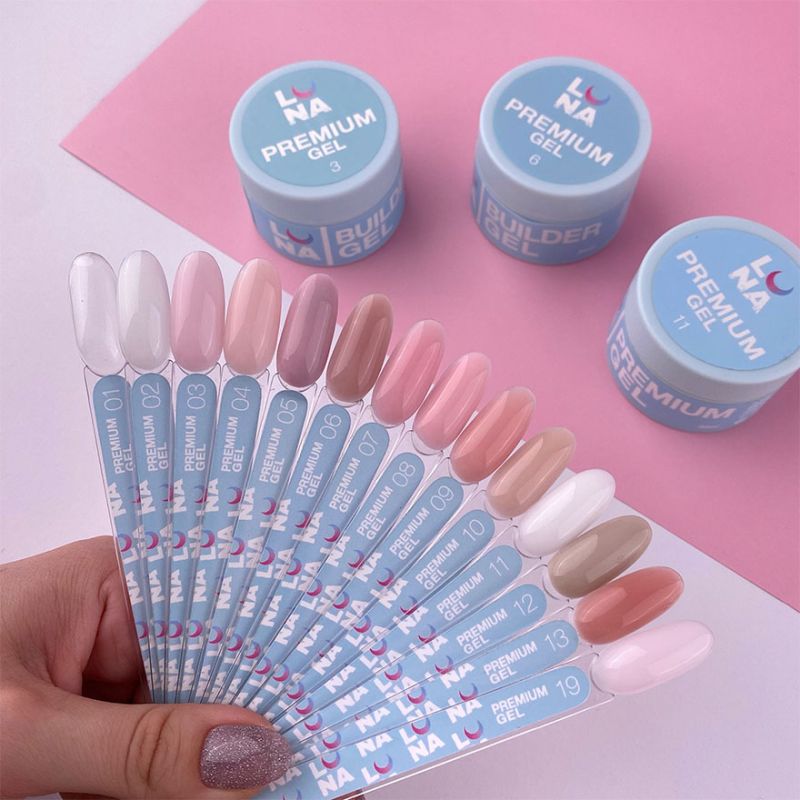 LUNA Гель для наращивания Gel Premium №13, 30 мл