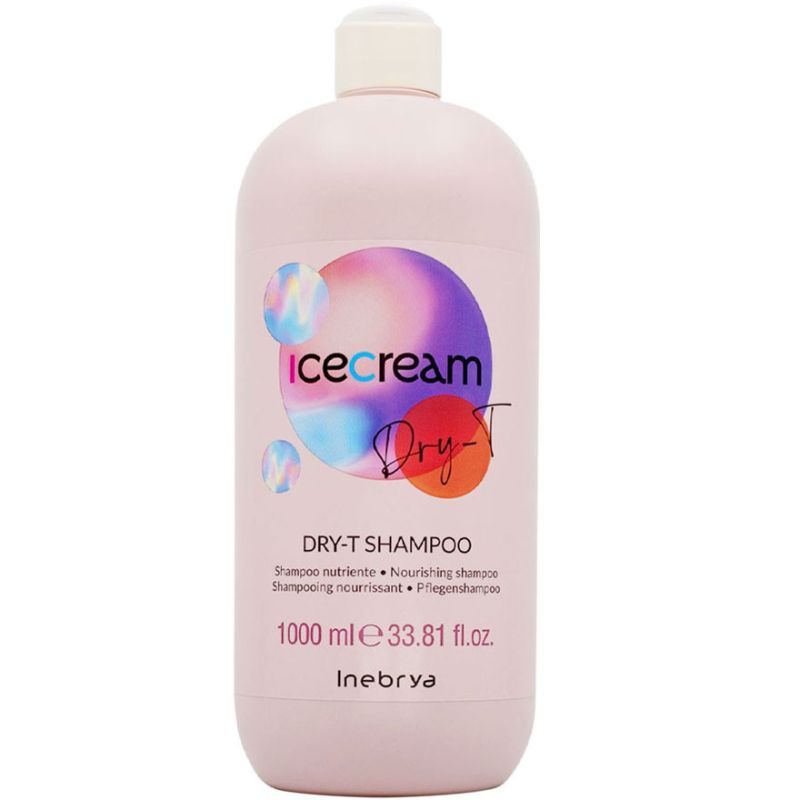 Inebrya Шампунь для сухих, вьющихся и окрашенных волос Dry-T Shampoo, 1000 мл