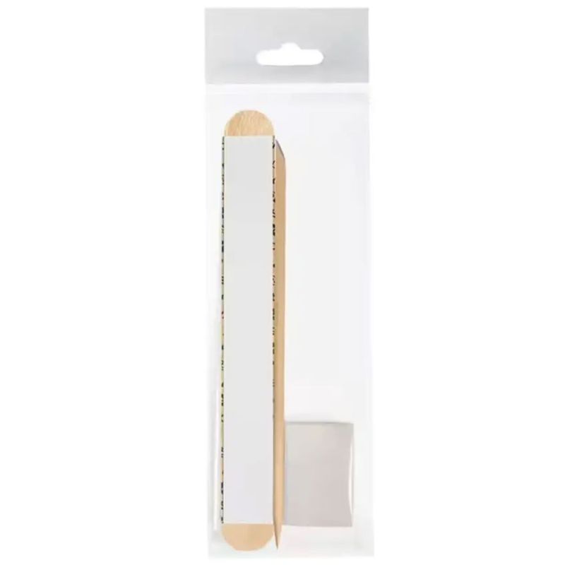 Staleks Pro - Набор одноразовый EXPERT 30 (papmAm Mix на деревянной основе 100/180 грит, баф 180/240 грит, апельсиновая палочка 110 мм)