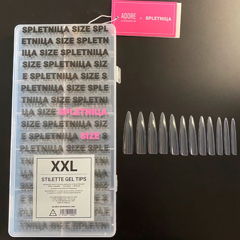 ADORE Gel Tips STILETTE XXL