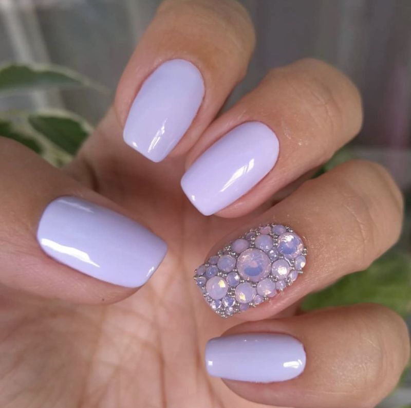 Kira Nails gel-varnish No. 167 (lavender tenderness, enamel), 6 ml