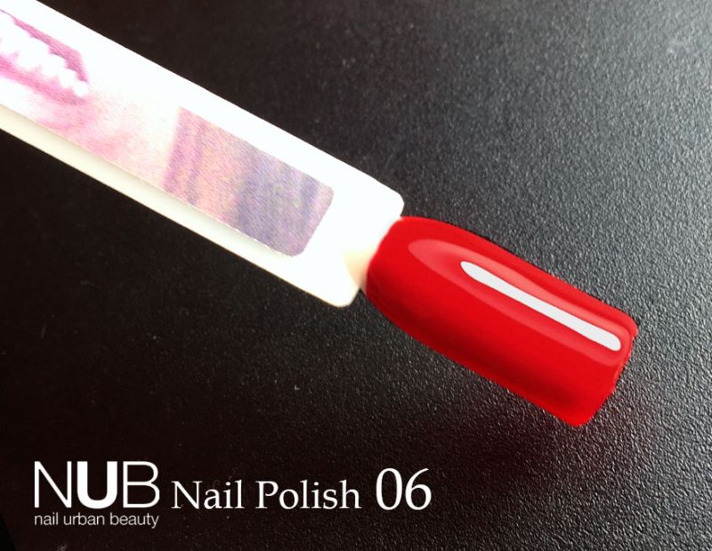 Nail polish NUB 006 Burlesque (red, enamel), 14 ml