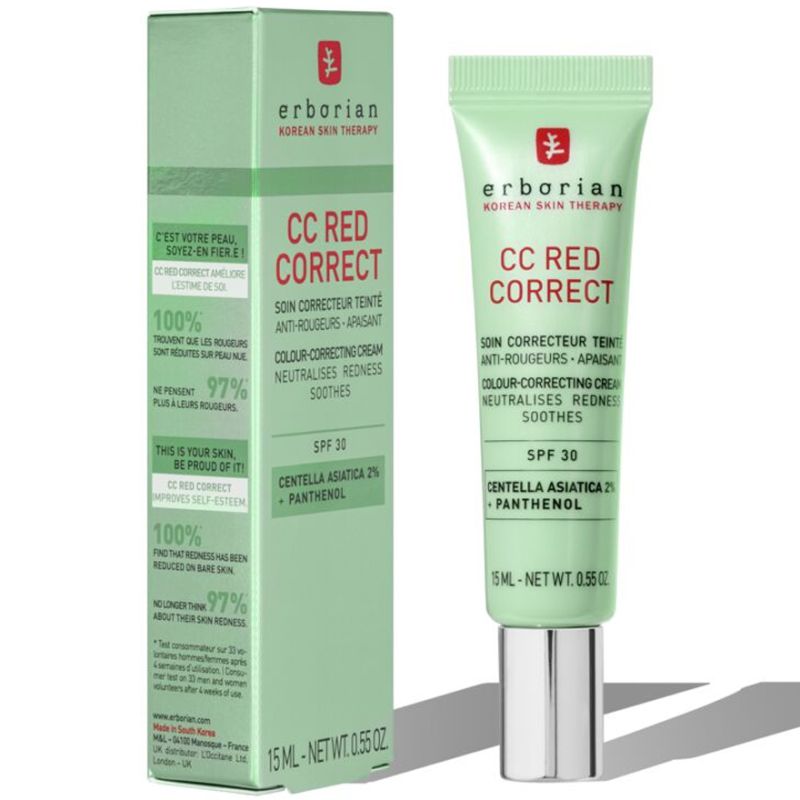 Erborian CC-крем корректирующий для лица Red Correct NEW, 15 мл