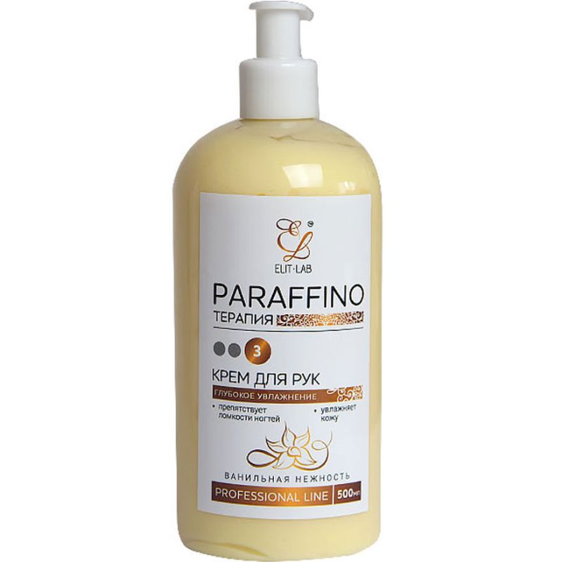 Elit-Lab hand cream Paraffino (vanilla), 500 ml