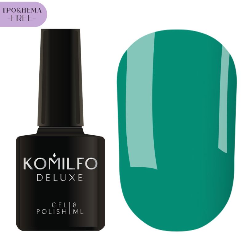 Gel varnish Komilfo DeLuxe Termo C003 (light brown, when heated - bright light green), 8 ml