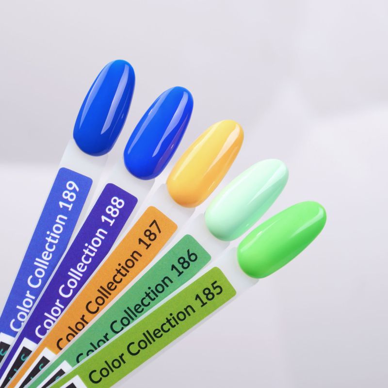Kira Nails gel varnish No. 189 (electric blue, enamel), 6 ml