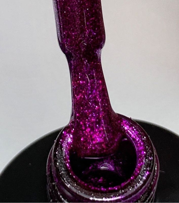 Гель-лак Couture Colour Jewelry J06 (фуксия, с блестками), 9 мл
