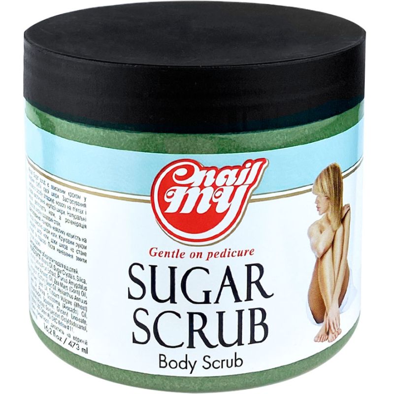 My Nail sugar foot scrub (melon with cucumber), 473 ml