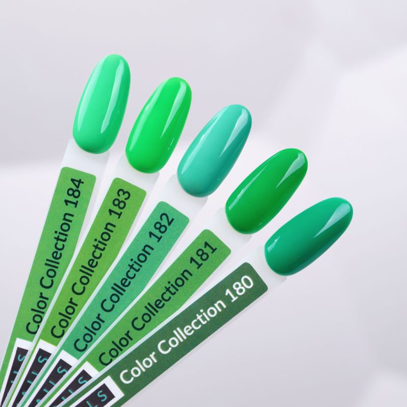 Kira Nails gel varnish No. 180 (green mint, enamel), 6 ml