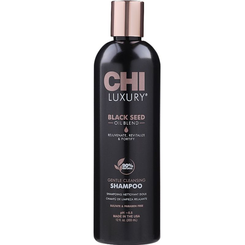CHI Luxury Black Seed Oil Gentle Cleansing Shampoo Очищающий шампунь с маслом черного тмина, 355 мл