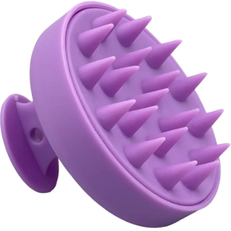 Massage silicone scalp brush, lilac