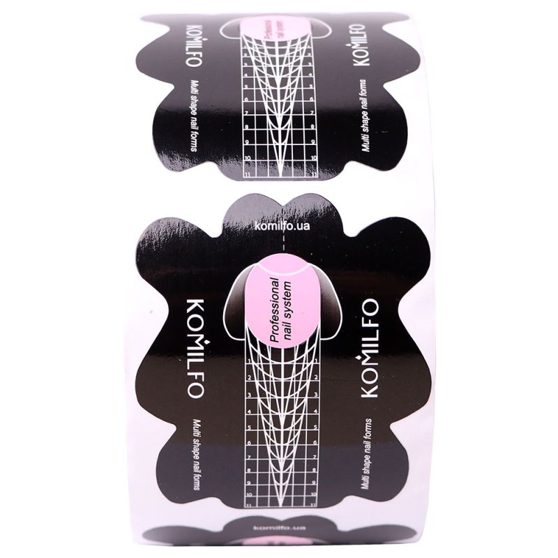 Komilfo Multi Shape Nail Forms 500 pcs - мультифункциональные формы для наращивания