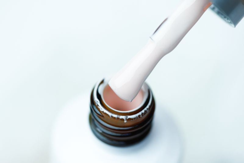 Atica Oxygen GP128 gel-varnish (milky beige, enamel), 7.5 ml