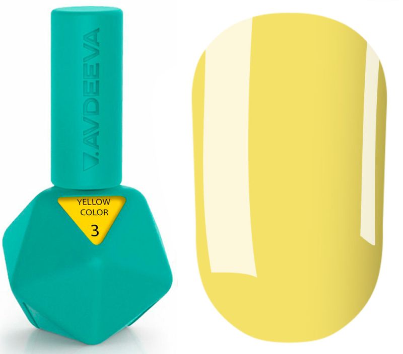 Victoria Avdeeva Гель-лак для нігтів Yellow Color №03, 12 мл
