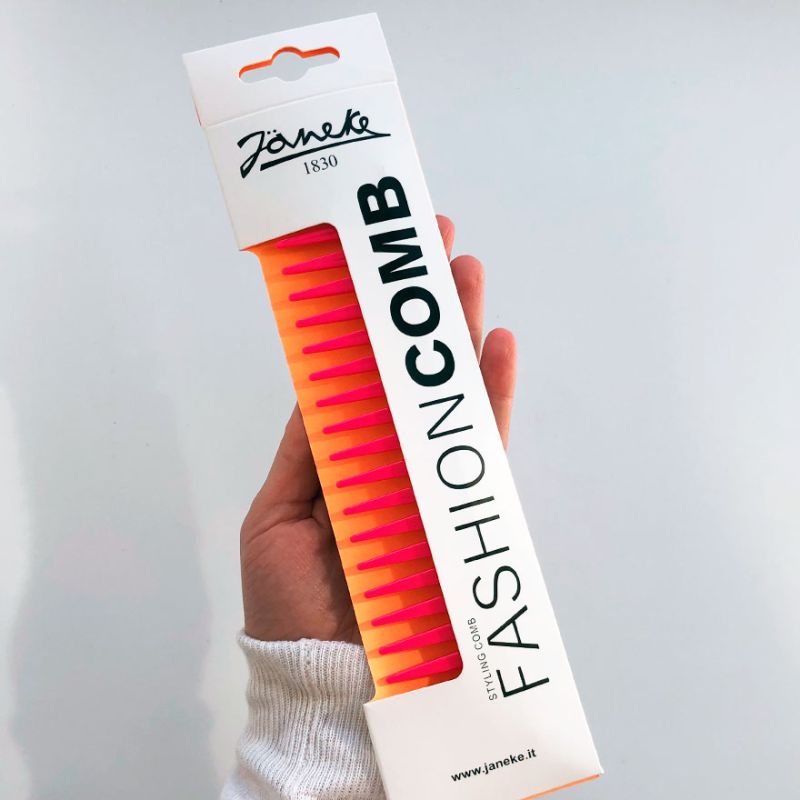 Janeke Supercomb Гребень для волос Розовый неон