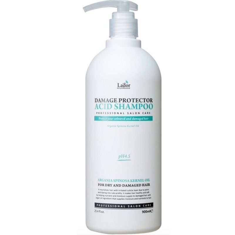 La'dor Damaged Protector Acid Shampoo Шампунь для завитых и окрашенных волос, 900 мл