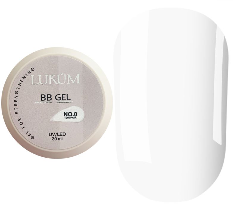 Lukum Гель для ногтей BB Crem Gel №00 Fair, 30 мл