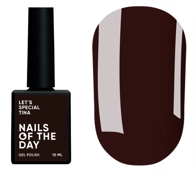 Nails Of The Day Gel Polish Let's special Tina (warm ripe cherry), 10 ml