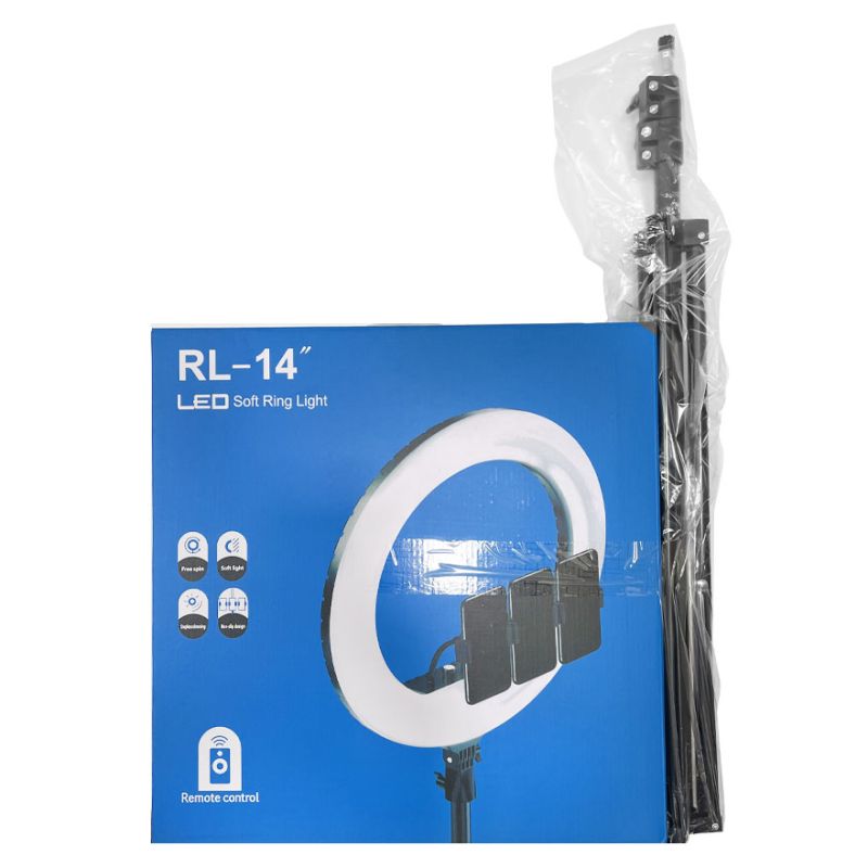 Ring lamp Soft Ring Light RL-14 Inch (3 mounts + remote control + tripod + bag) ring diameter 36 cm (1 month warranty)