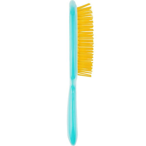 Janeke Superbrush Hairbrush Turquoise with Yellow