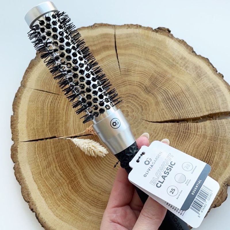 Olivia Garden Thermobrushing Essential Blowout Classic Silver 25 mm