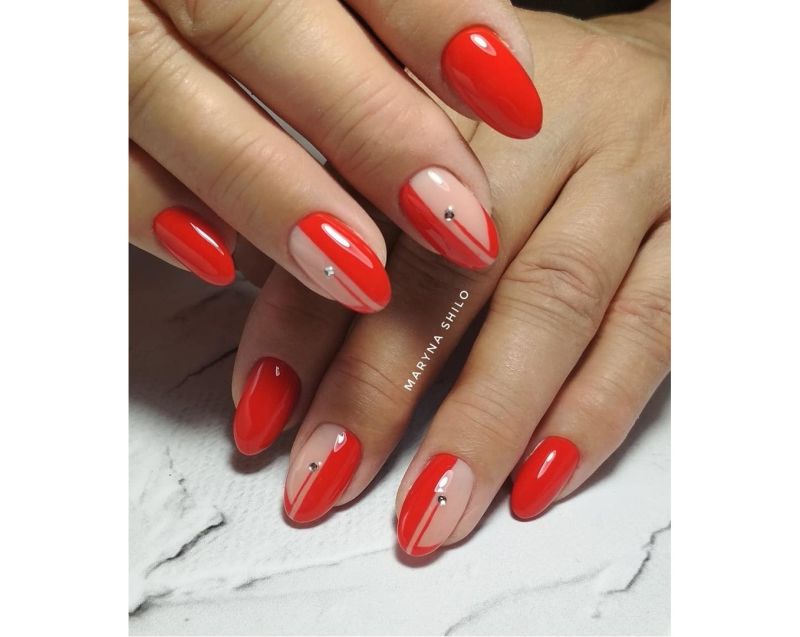 FOX gel varnish No. 043 (classic red, enamel), 7 ml