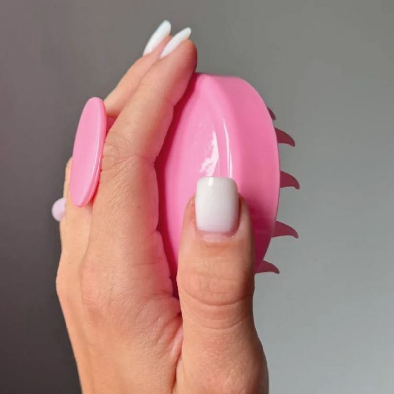 Massage silicone scalp brush, lilac