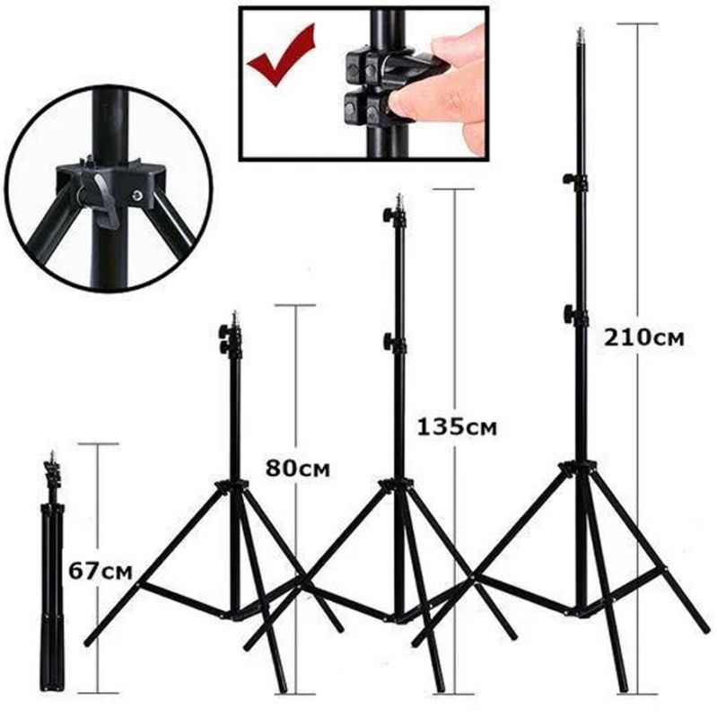 Professional ring lamp Soft Ring Light RL-18 (3 mounts + remote control + tripod + bag) ring diameter 45 cm, (warranty 1 month)