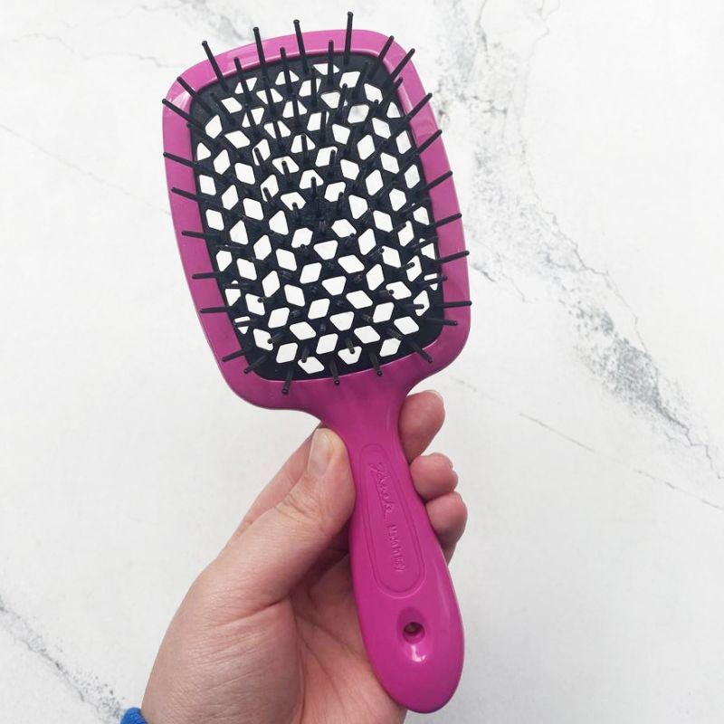 Janeke Superbrush Гребінець для волосся Фуксія з Чорним