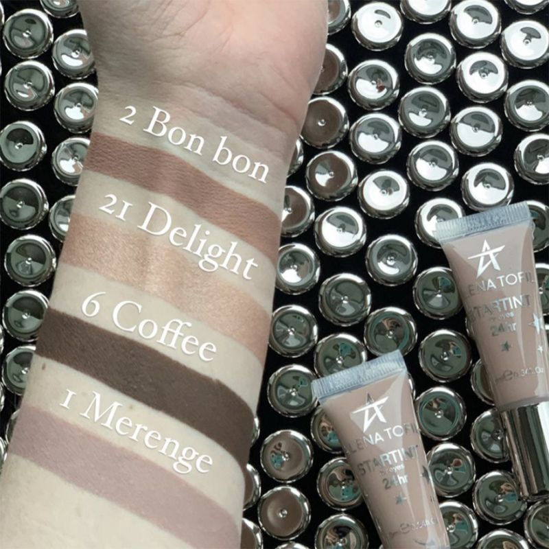 ALENA TOFIL Cream-powder eyeshadows, waterproof, matte - 02 BON BON, 10 ml