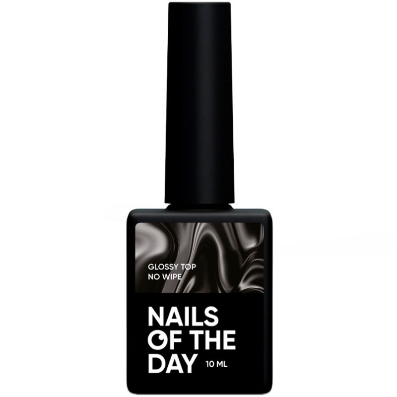Nails Of The Day Top Glossy no wipe – glossy top without a sticky layer with a UV filter, 10 ml