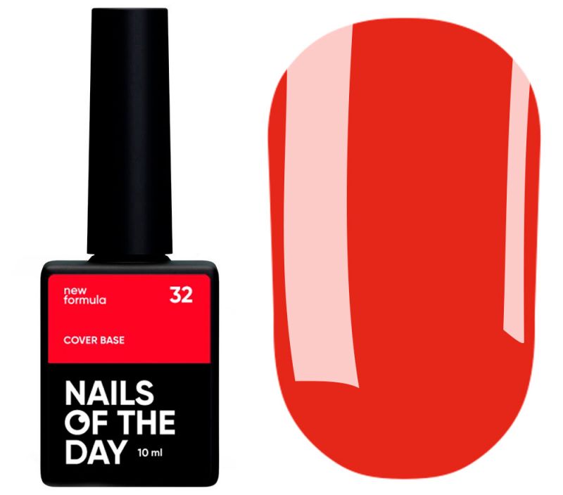 Nails Of The Day Cover base milk No. 05 (milk base with rye shimmer), 10 ml