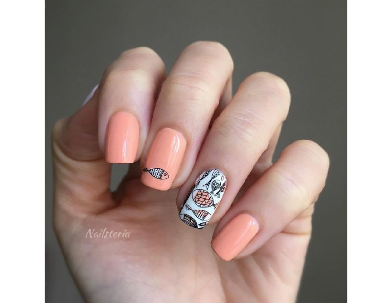 CND Shellac Salmon Run Gel Polish, 7.3 ml
