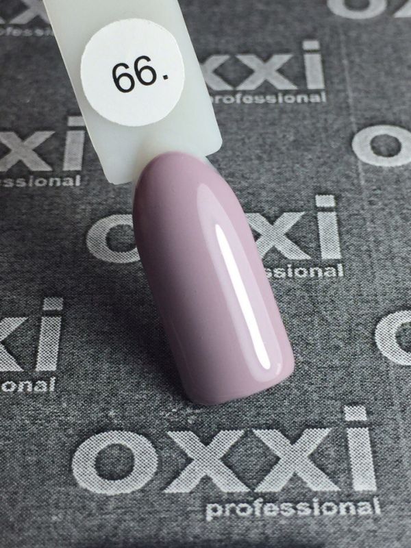OXXI Гель-лак для ногтей №066 (светлый бежевый, эмаль), 10 мл