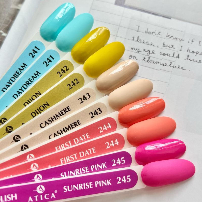 Gel polish Atica GPM 244 First Date (coral, enamel) 7.5 ml