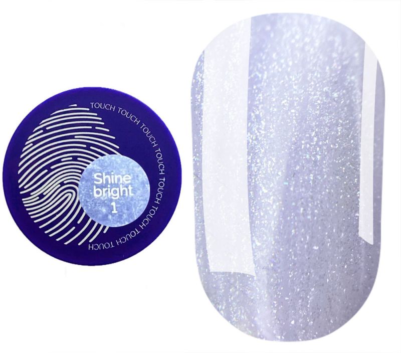 Touch Nail Gel Builder Gel Shine Bright 01, 15 ml (without brush)