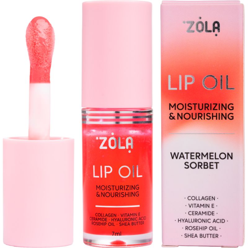 ZOLA Масло для губ Watermelon Sorbet, 7 мл