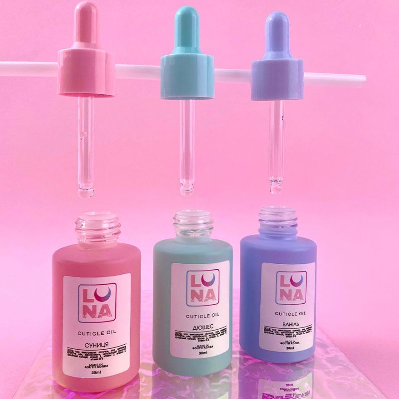 LUNA Cuticle oil with strawberry scent, 30 ml