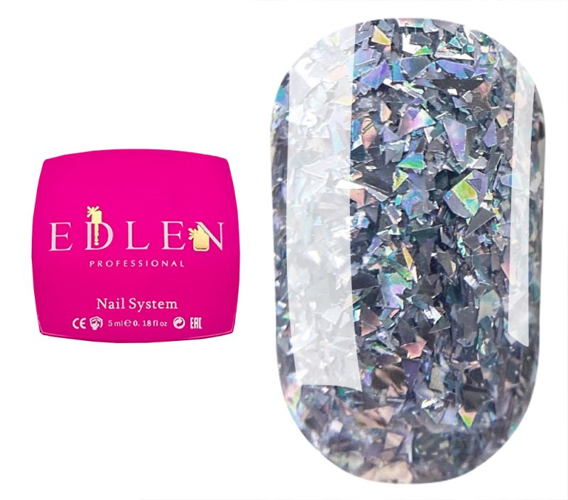 Edlen Gel nail polish Disco Glitter No. 02, 5 ml
