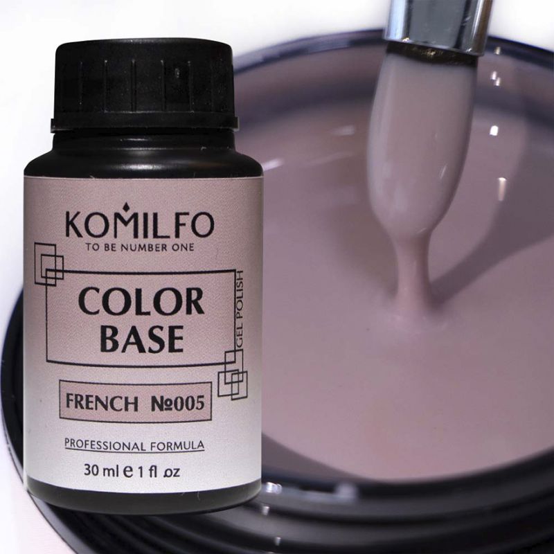 Komilfo Color Base French 005 (gray-pink), 30 ml (barrel)