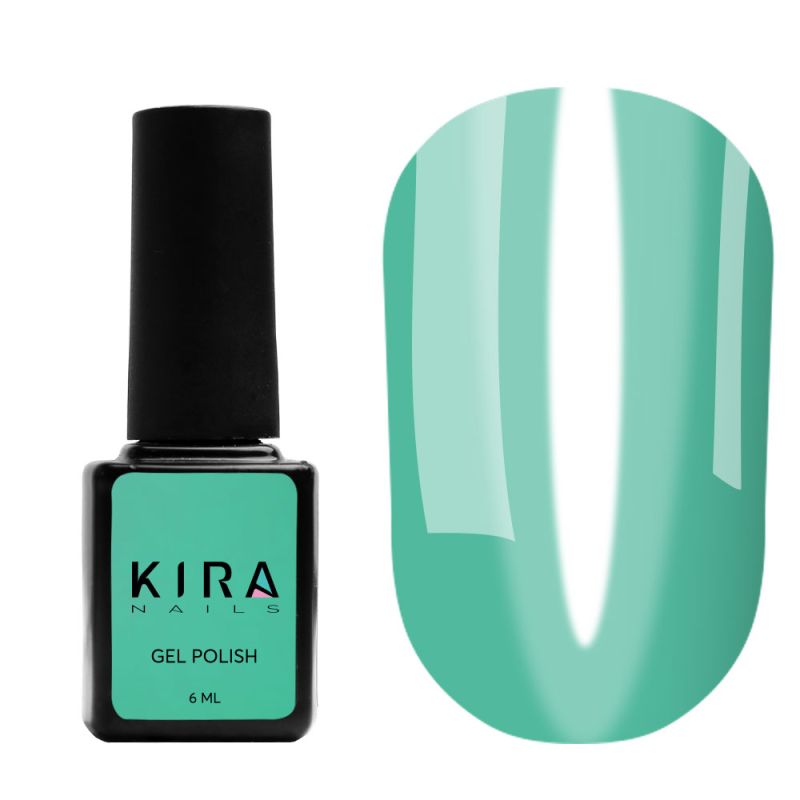 Kira Nails Vitrage gel varnish No. V07 (dark green, stained glass), 6 ml