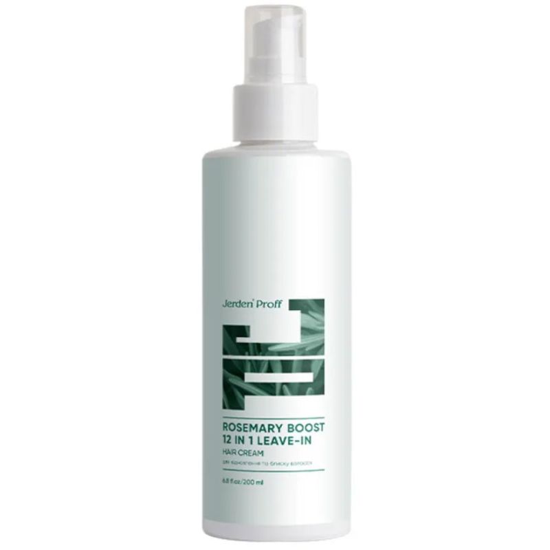 Jerden Proff ROSEMARY BOOST Крем 12 в 1 для восстановления и блеска волос с розмариновым маслом, 200 мл