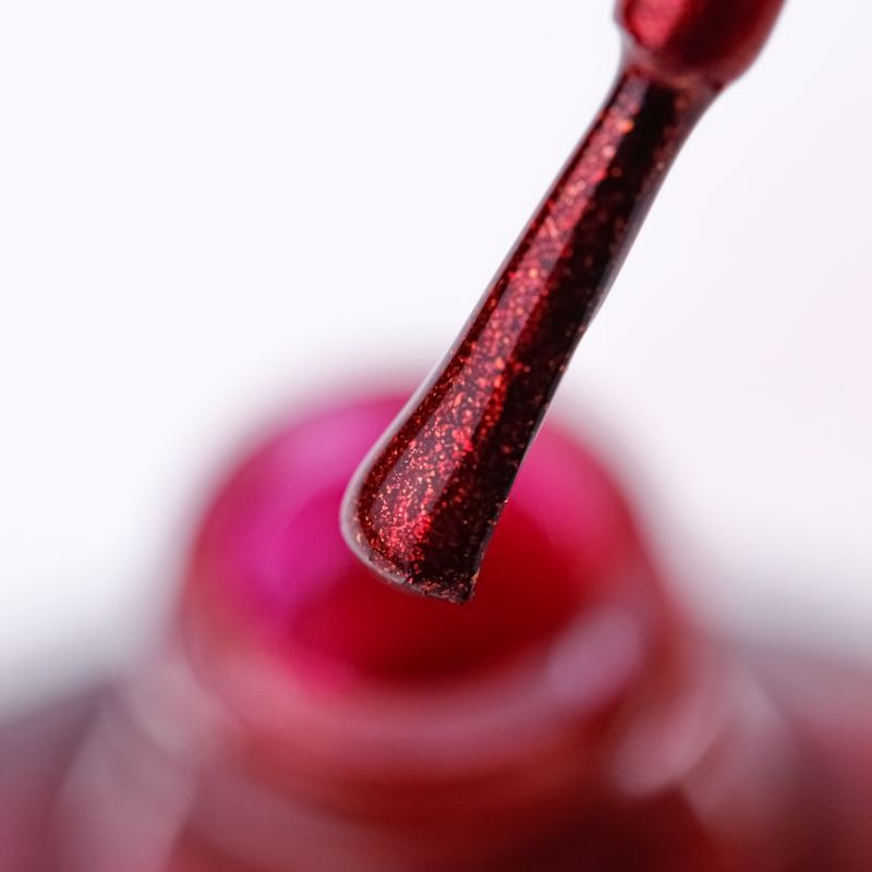 NUB 003 Everning Chic nail polish (intense raspberry red, micro-shine), 14 ml