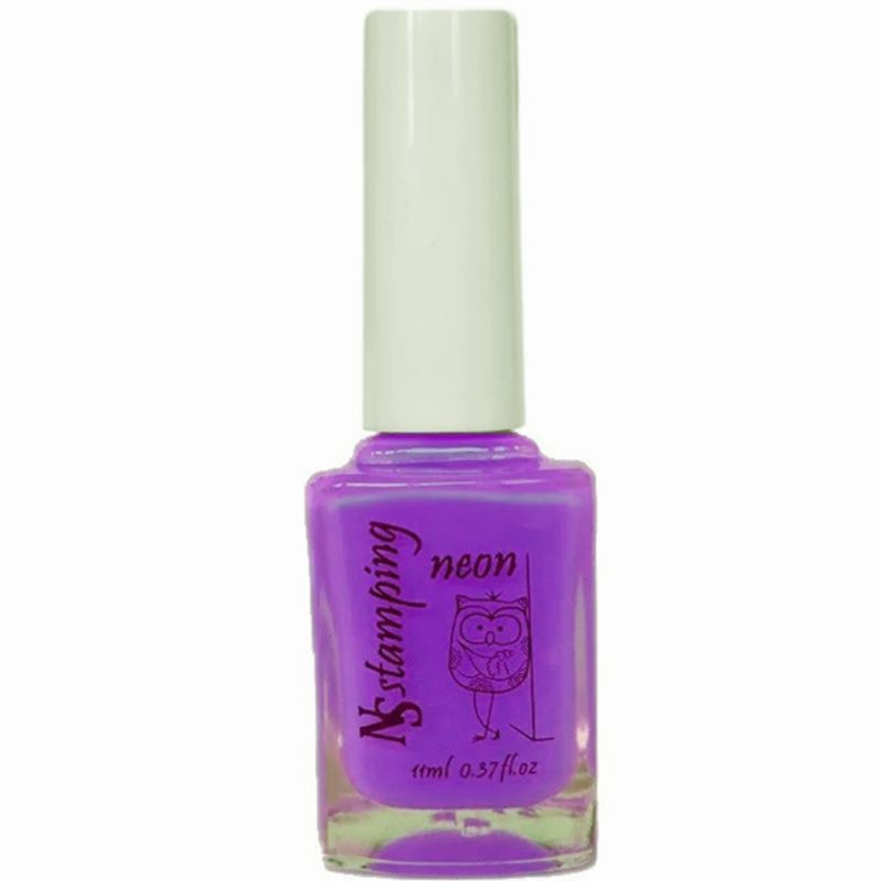 Nail story stamping varnish Neon №09 (purple), 11 ml