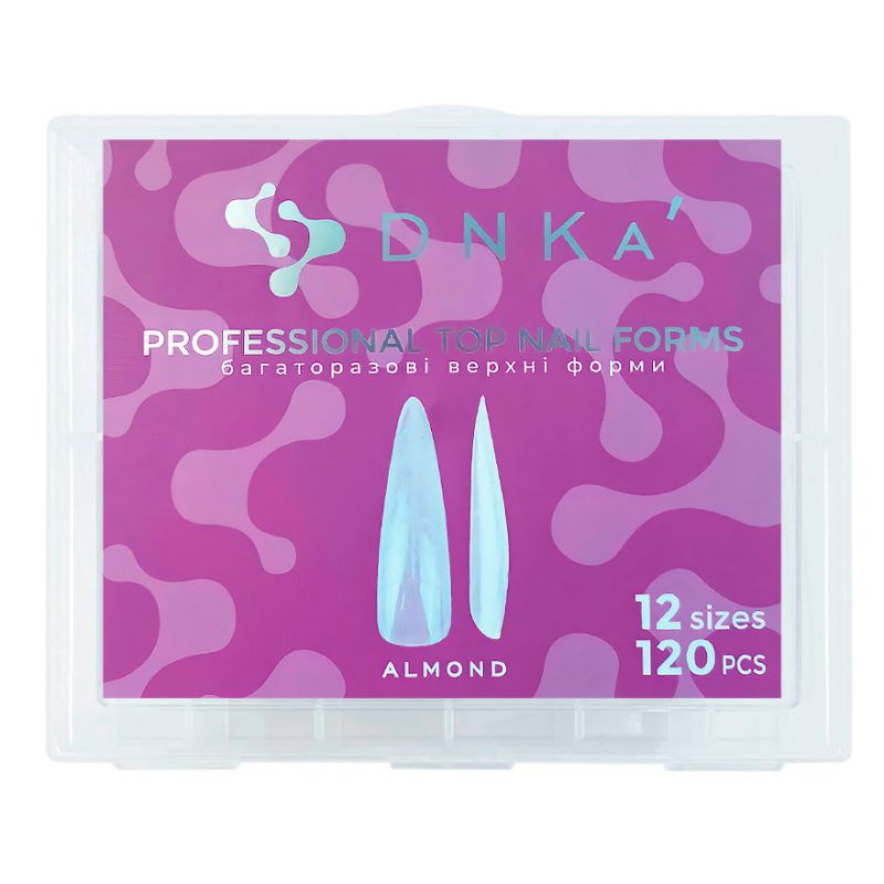 DNKa Верхні форми для моделювання Top Nail Forms Almond, 120 шт