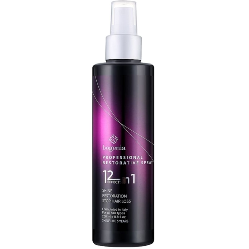 BOGENIA Восстановляющий спрей для волос с маслом марулы 12 в 1 Marula Oil Restorative Spray, 250 мл