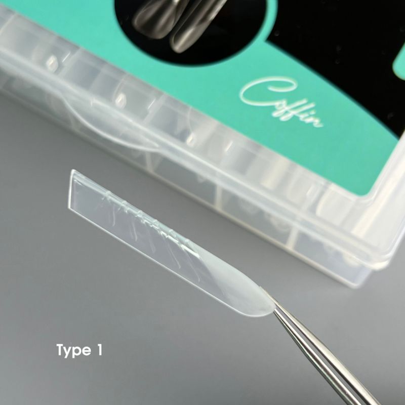 Nails Of The Day Top forms for extensions Dual Form Coffin, 120 pcs