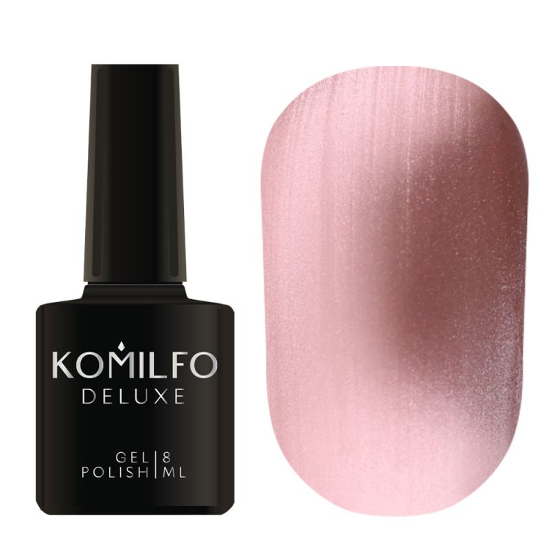 Gel varnish Komilfo DeLuxe Termo C003 (light brown, when heated - bright light green), 8 ml