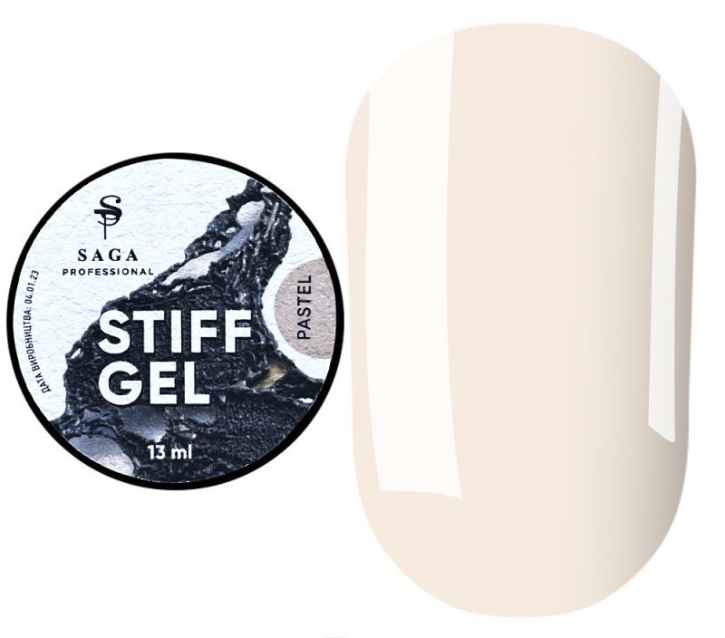 SAGA professional STIFF Gel гель-желе Pastel (холодный беж), 13 мл