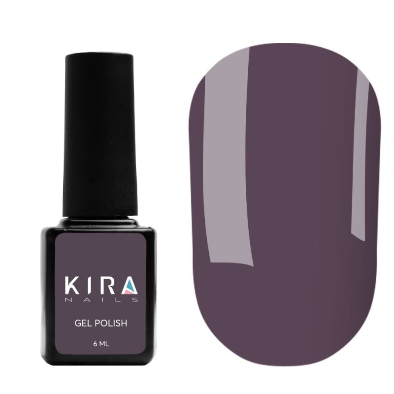 Kira Nails gel varnish No. 067 (dark purple, enamel), 6 ml
